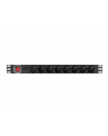 lanberg Listwa zasil.rack PDU 1U 16A 2m 8 gn. PDU-08E-0200-BK - nr 2