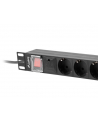 lanberg Listwa zasil.rack PDU 1U 16A 2m 8sch. PDU-08F-0200-BK - nr 3