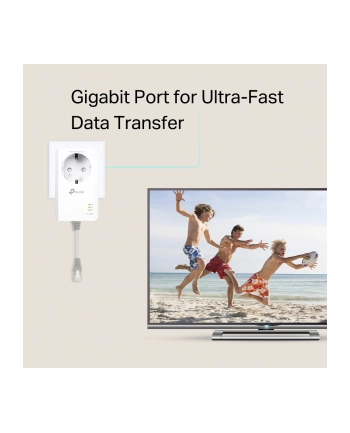 TP-LINK AV1000 Gigabit Passthrough Powerline Adapter