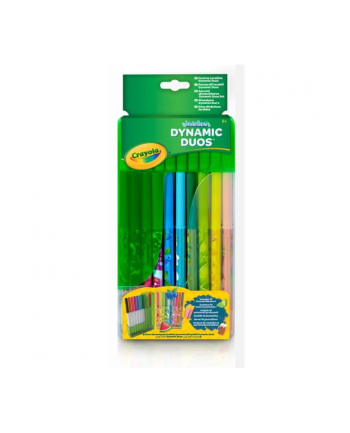 Markery zmywalne 10szt Dynamic Duos CRAYOLA