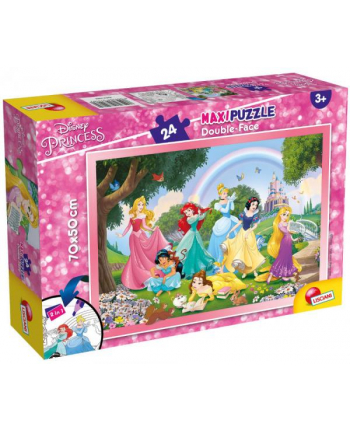 lisciani giochi Puzzle dwustronne Maxi 24 elementy Princess. Księżniczki 74082 LISCIANI