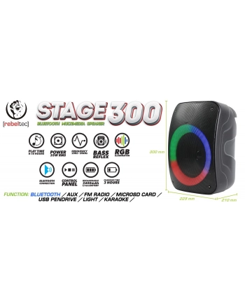 rebeltec Głośnik Bluetooth STAGE 300 nr 1