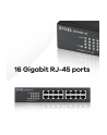 zyxel Przełącznik niezarządzalny GS1100-16-(wersja europejska)0103F 16x Gigabit Unmanaged Switch                  GS1100-16-(wersja europejska)0103F - nr 52