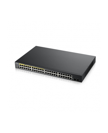 zyxel Przełącznik zarządzalny GS1900-48HP v2, 48-port GbE L2 Smart Switch 170W rack            GS1900-48HPv2