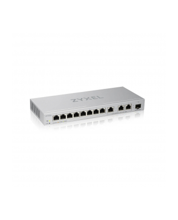 zyxel Przełącznik zarządzalny XGS1210-12, 12-Port Gigabit webmanaged Switch with 8 port       1G + 3-Port MultiGig 1/2.5/5/10G + 1-Port SFP+ XGS1250-12-ZZ01