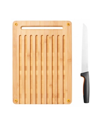 fiskars Zestaw deska do krojenia + nóż chleba  1057551 nr 2