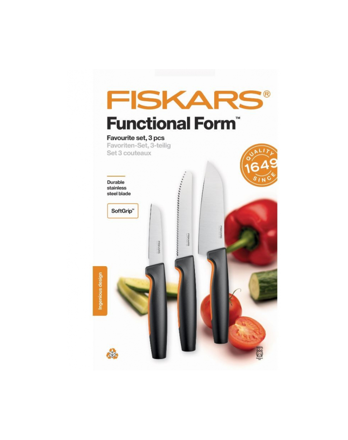 fiskars Zestaw 3 noży  Functional Form  1057556 główny