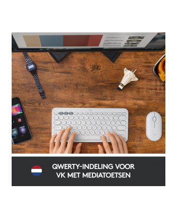 logitech Klawiatura K380 BT Biała US 920-009868