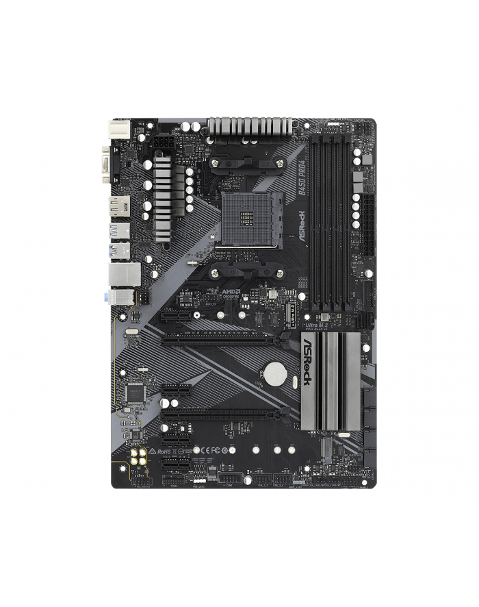 asrock Płyta główna B450 PRO4 R2.0 AM4 4DDR4 DP/HDMI M.2 USB3.2 ATX główny
