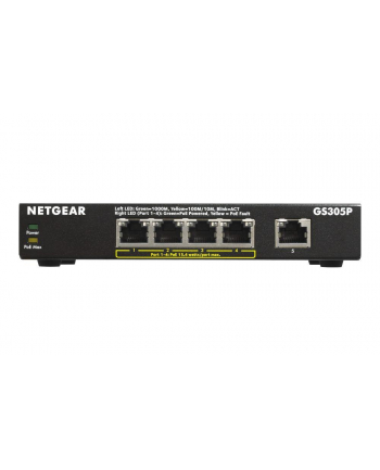 netgear Przełącznik GS305P 5x1GE (4xPoE)