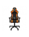 GEMBIRD Fotel Gamingowy SCORPION czarny material oddychajacy pomarnczowe skórzane akcenty - nr 1