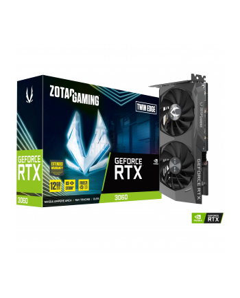 ZOTAC GAMING GeForce RTX 3060 Twin Edge 12GB GDDR6 192bit 3xDisplayPort + HDMI 192bit memory bus PCI Express 4.0 16x