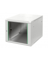 DIGITUS 9U wall mounting cabinet Dynamic Basic 505.05x600x600mm color grey RAL 7035 incl. rear side profile rails - nr 8