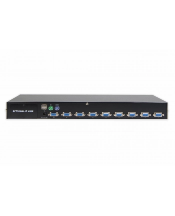 DIGITUS 8-way combo KVM switch 1 user 8 PCs module slot for IP module nr 1