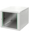 DIGITUS 9U wall mounting cabinet Dynamic Basic 505.05x600x600mm color grey RAL 7035 incl. rear side profile rails - nr 17