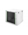 DIGITUS 9U wall mounting cabinet Dynamic Basic 505.05x600x600mm color grey RAL 7035 incl. rear side profile rails - nr 18