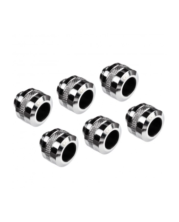 Alphacool Eiszapfen PRO 13mm HardTube Fitting G1 / 4 - Chrome Sixpack, connection nr 1