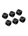 Alphacool Eiszapfen PRO 16mm HardTube Fitting G1 / 4 - Deep Black Sixpack, connection - nr 28