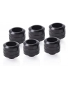 Alphacool Eiszapfen PRO 16mm HardTube Fitting G1 / 4 - Deep Black Sixpack, connection - nr 32