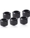 Alphacool Eiszapfen PRO 16mm HardTube Fitting G1 / 4 - Deep Black Sixpack, connection - nr 7