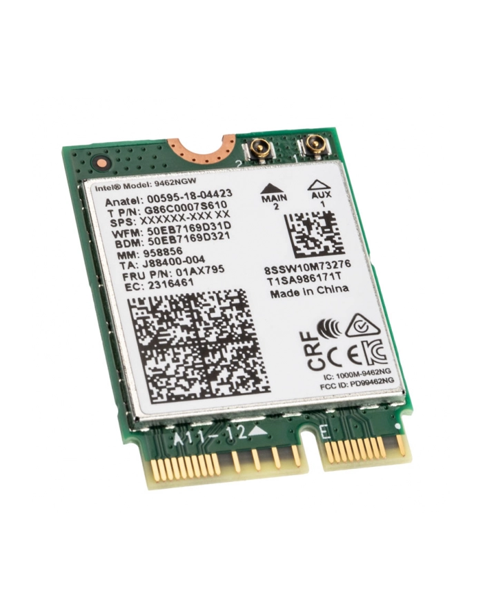 Intel WLAN-AC 9462 M.2 non vPro bulk główny