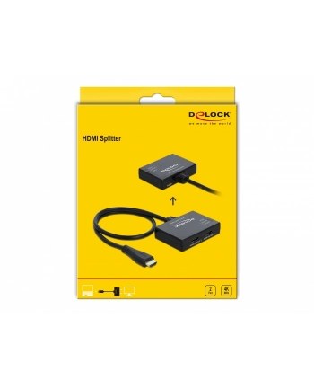 DeLOCK HDMI Splitter 1 x HDMI in> 2 x HDMI out 4K 60 Hz