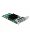 DeLOCK DeLOCK PCIe x4>4x ext. USB 3.0 Quad C.LP - nr 14