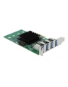DeLOCK DeLOCK PCIe x4>4x ext. USB 3.0 Quad C.LP - nr 8