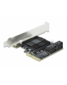 DeLOCK PCIe 5P SATA x4 LP 90498 - nr 1
