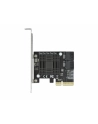 DeLOCK PCIe 5P SATA x4 LP 90498 - nr 2