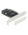 DeLOCK PCIe 5P SATA x4 LP 90498 - nr 7