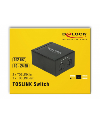 DeLOCK switch 2xTOSLINK in 1xTOSLINK out