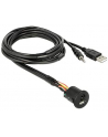 DeLOCK cable USB A + 3.5mm 4pin jack plug> built-in socket USB A + 3.5mm 4pin jack socket - nr 3