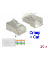 DeLOCK RJ45 crimp + cut plug Cat.6 STP - nr 1