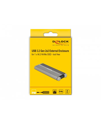 DeLOCK Ext.Ge. M.2 PCIe with SupS USB-C bu - USB 20 Gbps