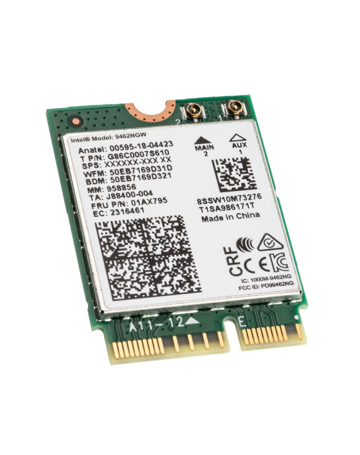 Intel WLAN-AC 9462 M.2 non vPro bulk główny