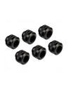 Alphacool Eiszapfen PRO 13mm HardTube Fitting G1 / 4 - Deep Black Sixpack, connection - nr 12