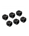 Alphacool Eiszapfen PRO 13mm HardTube Fitting G1 / 4 - Deep Black Sixpack, connection - nr 18