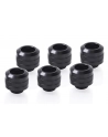 Alphacool Eiszapfen PRO 13mm HardTube Fitting G1 / 4 - Deep Black Sixpack, connection - nr 22