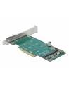 DeLOCK PCI Express x8 card to 2 x internal NVMe M.2 Key M - bifurcation, controller - nr 15