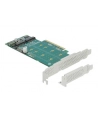 DeLOCK PCI Express x8 card to 2 x internal NVMe M.2 Key M - bifurcation, controller - nr 7