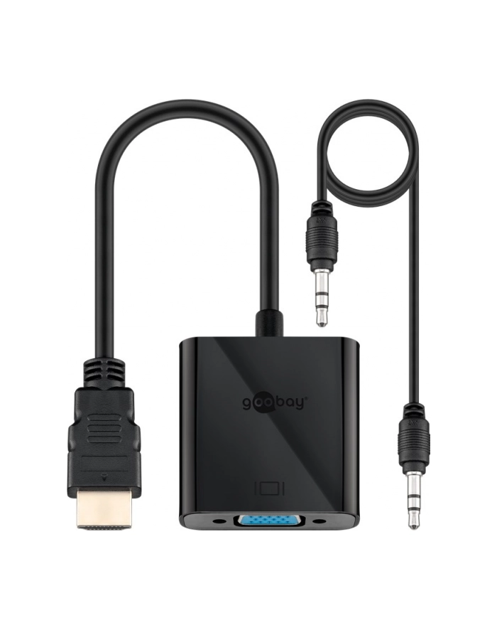 goobay HDMI> VGA + 3.5mm stereo - nickel-plated A364 główny