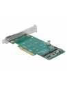 DeLOCK PCI Express x8 card to 2 x internal NVMe M.2 Key M - bifurcation, controller - nr 15