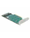 DeLOCK PCI Express x8 card to 2 x internal NVMe M.2 Key M - bifurcation, controller - nr 16