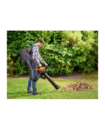 Kolor: CZARNY+decker BLACK + D-ECKER electric leaf blower BEBLV300-QS 3in1 3000 watt