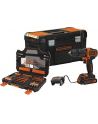 Kolor: CZARNY+decker BLACK + D-ECKER cordless hammer drill BDCHD18S1KA, 18Volt - nr 1