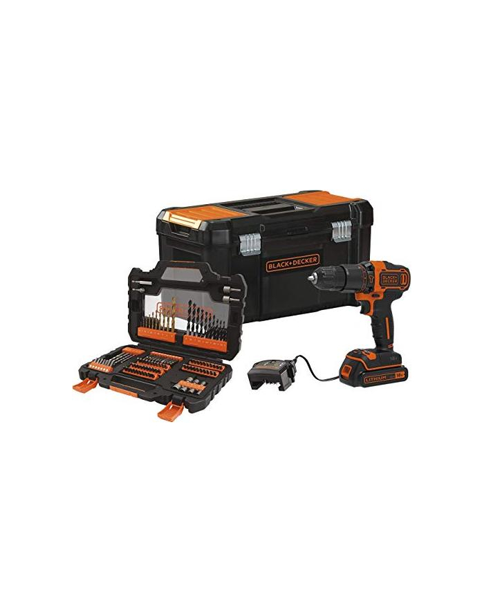 Kolor: CZARNY+decker BLACK + D-ECKER cordless hammer drill BDCHD18S1KA, 18Volt główny