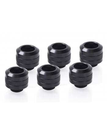 Alphacool Eiszapfen PRO 13mm HardTube Fitting G1 / 4 - Deep Black Sixpack, connection