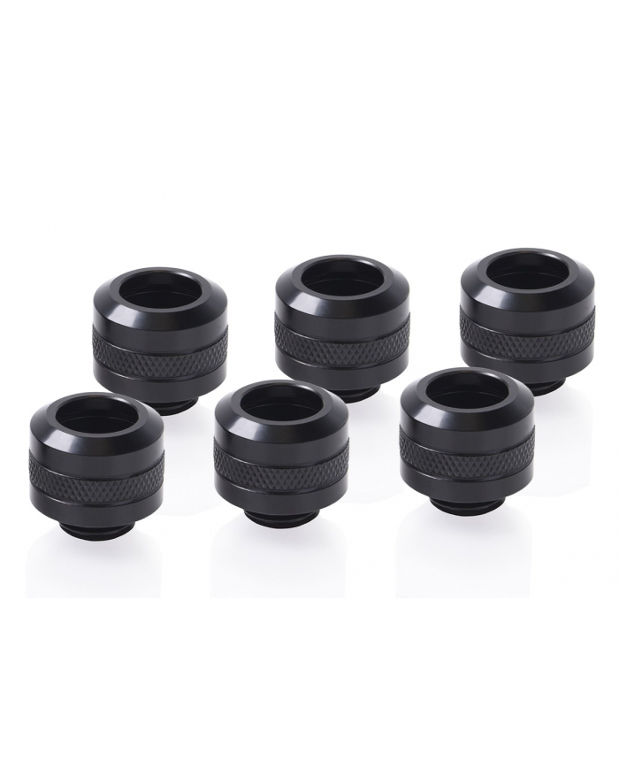 Alphacool Eiszapfen PRO 13mm HardTube Fitting G1 / 4 - Deep Black Sixpack, connection główny