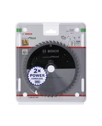 bosch powertools Bosch circular saw blade SfW 165x20x1.5 / 1.0x48T - 2608837687 nr 1